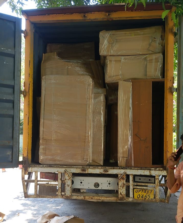 Moving truck and safe boxes